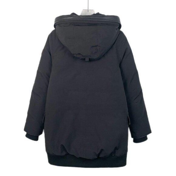 Canada Goose Down Parka Jacket 2XS Black Hooded Medium-Length Padded Coat With B - Picture 2 of 16